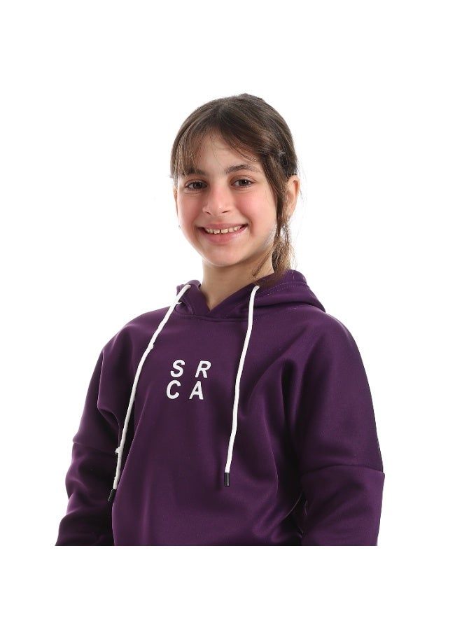 Caesar Girls' winter tracksuit with a fur-trimmed back - Image 2